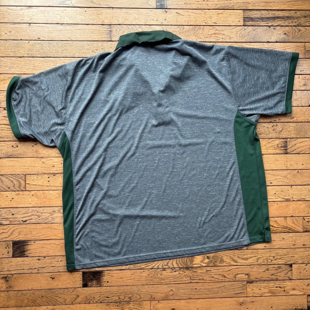 Pro Edge Michigan State Spartans Polo Shirt Mens 3XL Gray Green Golf - Picture 3 of 10